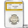 Image 1 : 1893 Isabella Quarter PGA MS65