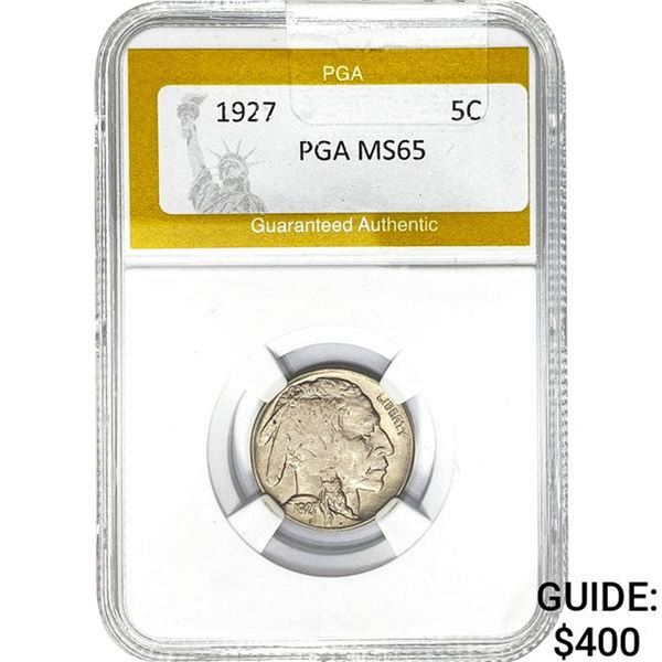 1927 Buffalo Nickel PGA MS65