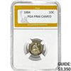 Image 1 : 1884 Seated Liberty Dime PGA PR66 CAMEO