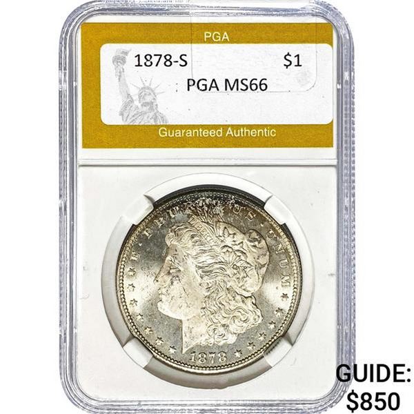 1878-S Morgan Dollar PGA MS66