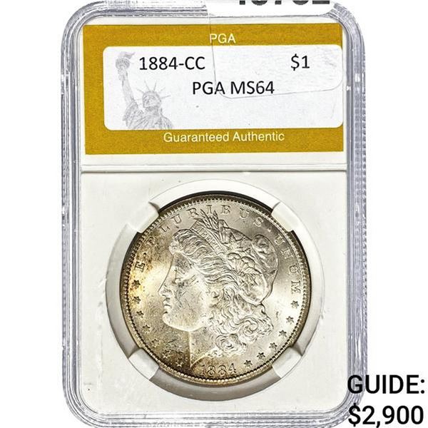 1884-CC Morgan Silver Dollar PGA MS64