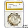 Image 1 : 1884-CC Morgan Silver Dollar PGA MS64