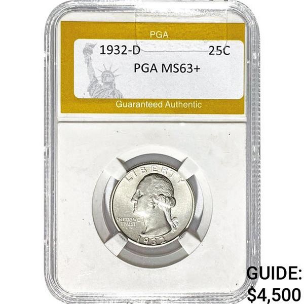 1932-D Washington Quarter PGA MS63+