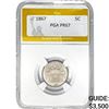 Image 1 : 1867 Shield Nickel PGA PR67