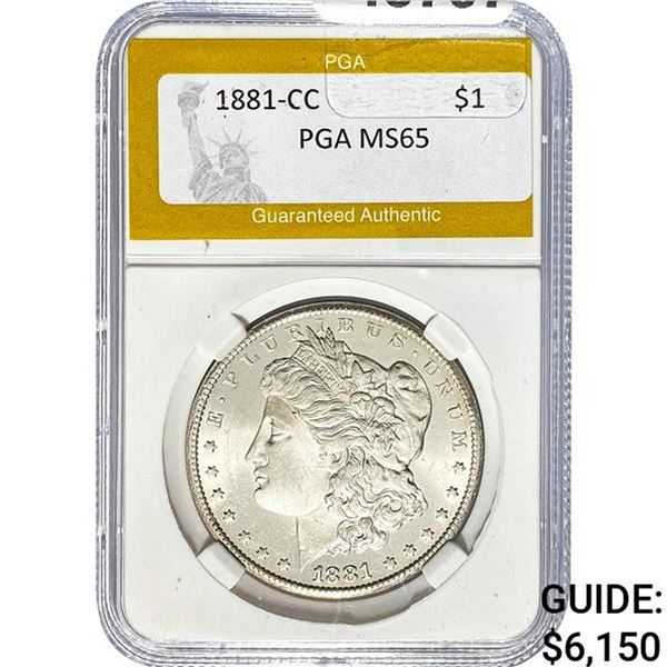 1881-CC Morgan Dollar PGA MS65