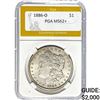 1886-O Morgan Silver Dollar PGA MS62+