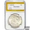 1934-D Peace Dollar PGA MS67