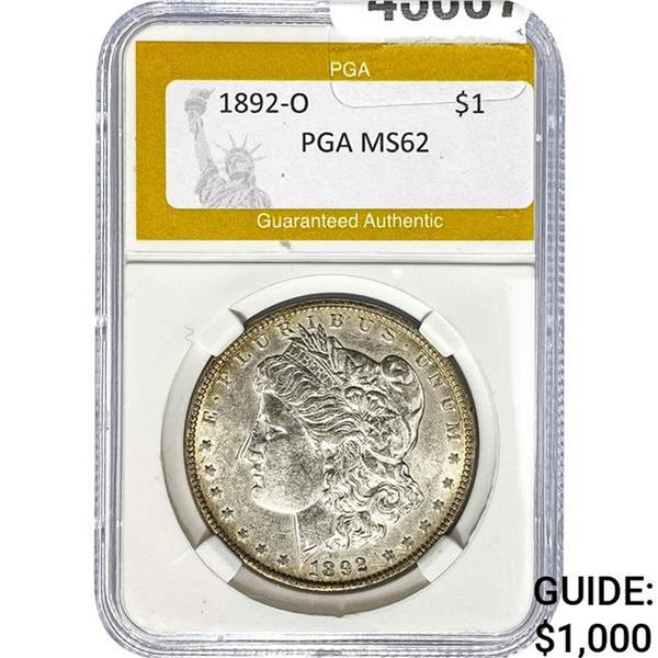 1892-O Morgan Dollar PGA MS62