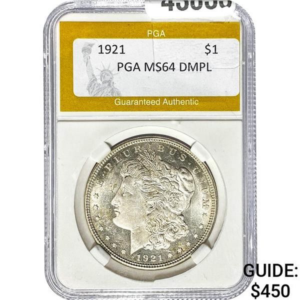 1921 $1 Morgan Dollar PGA MS64 DMPL