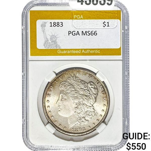 1883 Morgan Silver Dollar PGA MS66