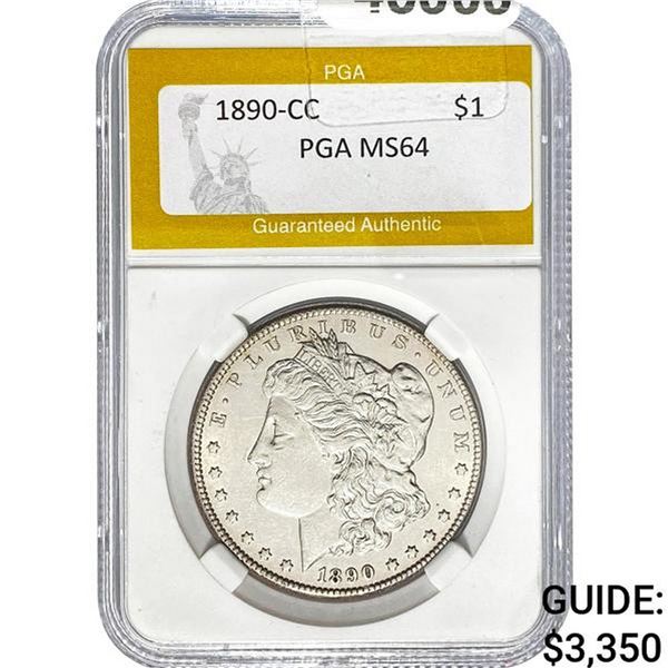 1890-CC Morgan Dollar PGA MS64