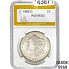 1888-O Morgan Silver Dollar PGA MS65