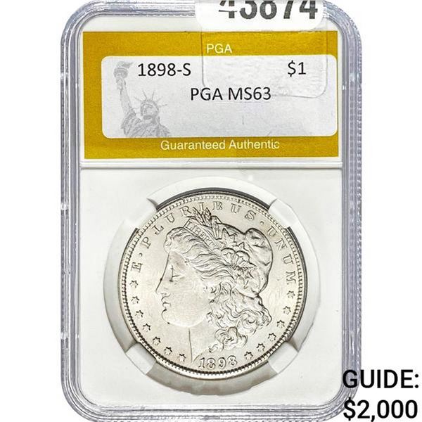 1898-S Morgan Dollar PGA MS63