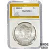 1880-S Morgan Silver Dollar PGA MS64