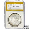 Image 1 : 1882-CC Morgan Silver Dollar PGA MS65