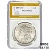 1891-O Morgan Dollar PGA MS65
