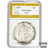 Image 1 : 1878 Morgan Silver Dollar PGA MS65