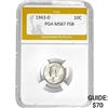 Image 1 : 1943-D Mercury Dime PGA MS67 FSB