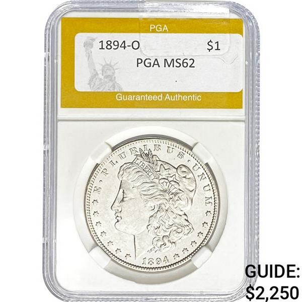 1894-O Morgan Dollar PGA MS62