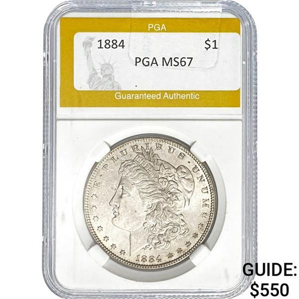 1884 Morgan Silver Dollar PGA MS67