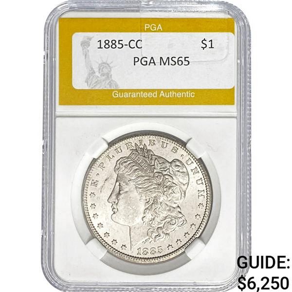 1885-CC Morgan Dollar PGA MS65