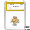 1925-D $2.5 Indian Head PGA MS66