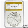 1990 American Silver Eagle PGA MS70