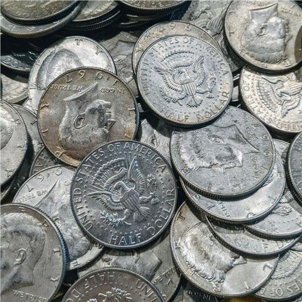 $50 Face Value 40% Silver Halves 14.75oz ASW