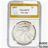 1997 American Silver Eagle PGA MS70