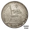 Image 1 : 1906-A French Indochina Silver Piastre CLOSELY UNCIRCULATED
