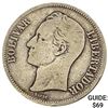 1924 Venezuela 5 Bolivares NEARLY UNCIRCULATED