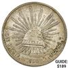 1908Mo AM Mexico Silver Peso CHOICE AU