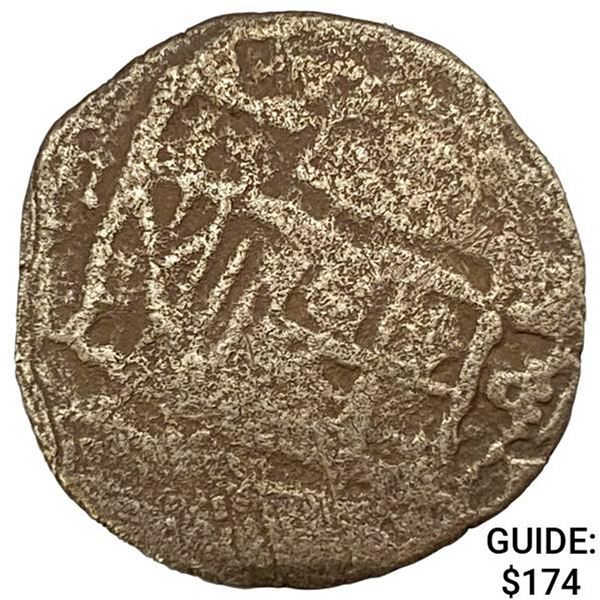 1500-1600s Spanish Empire Silver 1 Reales Cob NEARLY UNCIRCULATED