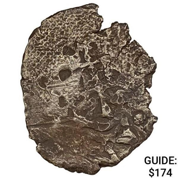 Spanish Empire Silver 1 Reales Cob 1500-1600 AD NEARLY UNCIRCULATED