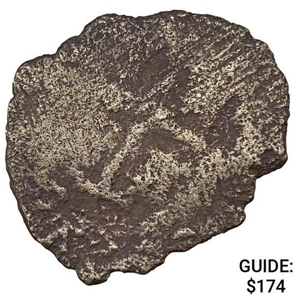 1500-1600s Spanish Empire Silver 1 Reales Cob NEARLY UNCIRCULATED