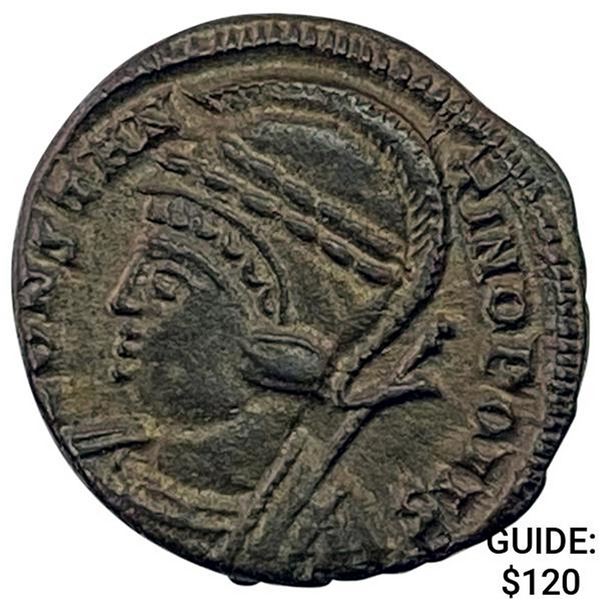 Roman Constantinian 330-340 AD BI Nummus UNCIRCULATED