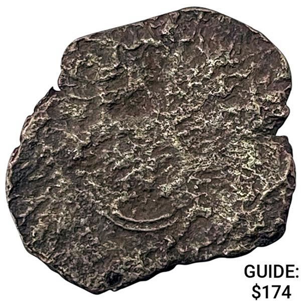 1500s-1600s Spanish Colonial Silver Cob NEARLY UNCIRCULATED