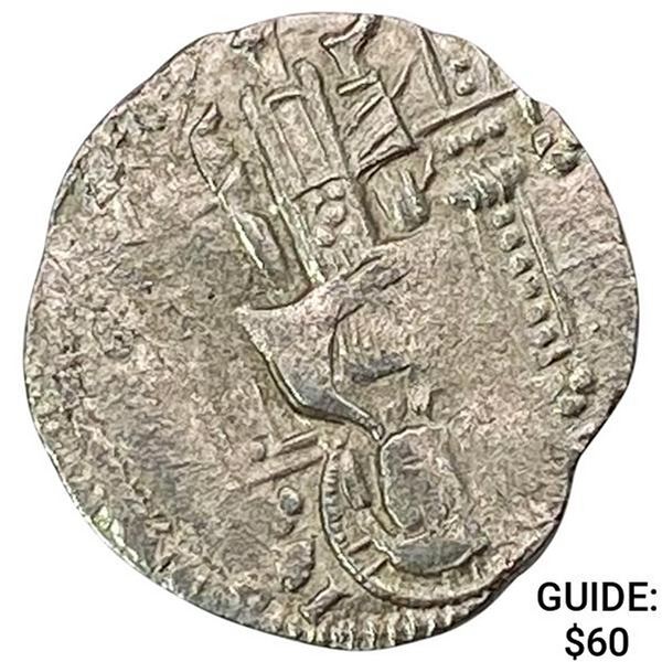 1268-1457 AD Crusades Venice Silver 1/2 Grosso NEARLY UNCIRCULATED