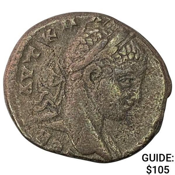 Roman Elagabalus 218-222 AD Silver Tetradrachm NEARLY UNCIRCULATED