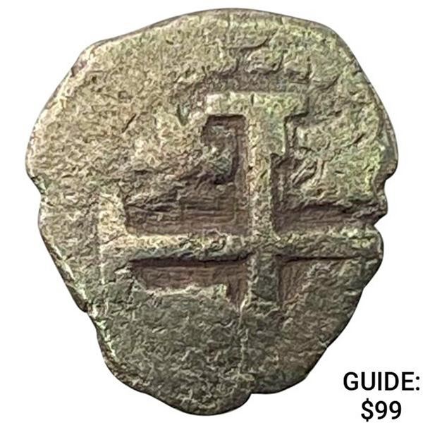 1500s-1600s Spanish Empire Silver 1/2 Reales Cob NEARLY UNCIRCULATED