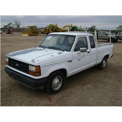 1991 FORD RANGER SUPER CAB PICKUP TRUCK, s/n: 1FTCR14X5MPA09712