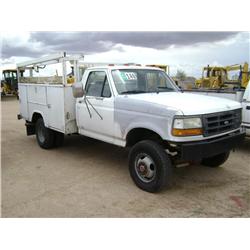 1992 FORD F350 4X4 UTILITY TRUCK, s/n: 2FDKF38GXNCA50779