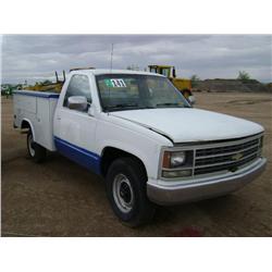 1989 CHEVROLET 2500 UTILITY TRUCK, s/n: 1GCGC24K1KE187087