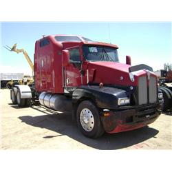 1995 KENWORTH T600B T/A TRUCK TRACTOR, s/n: 1XKADR9X2SJ641438