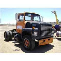 1989 FORD L8000 S/A TRUCK TRACTOR, s/n: 1FTXR8240KVA61315