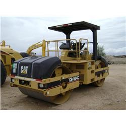 2000 CATERPILLAR CB534C TANDEM SMOOTH DRUM VIBRATORY ROLLER, s/n: 5HN00596