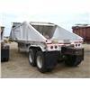 Image 2 : 1989 MATE 40ft T/A ALUMINUM BOTTOM DUMP TRAILER, s/n: 1M9B39226KH036960