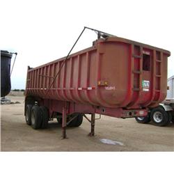 1979 FRUEHAUF ND1-F2-22 7 1/2-DB5-24 24ft T/A END DUMP TRAILER, s/n: FWV-508801