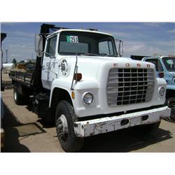 1981 FORD 8000 S/A FLATBED TRUCK, s/n: K81UVJH2067