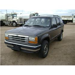 1991 FORD EXPLORER 4X4 SUV, s/n 1FMDU34X5MUC29377